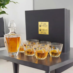 Set bình rượu pha lê Tiệp Khắc Bohemia Neptune