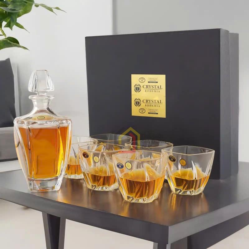 set-binh-ruou-pha-le-tiep-khac-bohemia-neptune (6) Set bình rượu pha lê Tiệp Khắc Bohemia Neptune