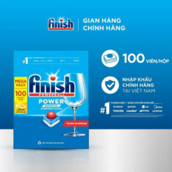 Viên rửa bát Finish Power Essential All In One hương chanh 100V - 6 chức năng
