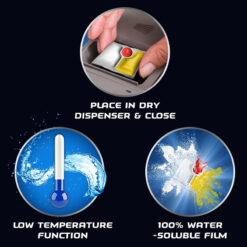 Viên rửa bát Finish Quantum All In One hương chanh túi 64 viên