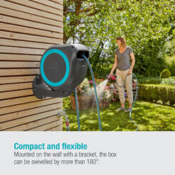 Vòi tưới cây treo tường dây cuốn tự động Gardena 15m