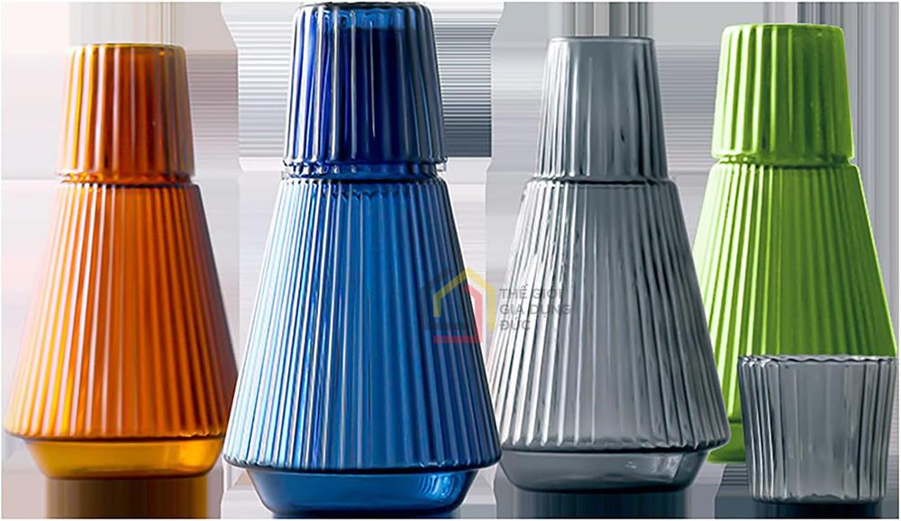 Bình nước thủy tinh Color Kettle IWVV 2in1