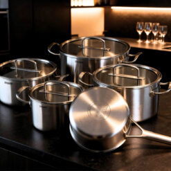 Bộ nồi Steiger Element đúc liền nguyên khối 5 đáy sét 5 món