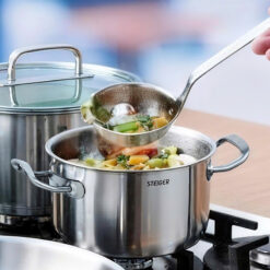 Bộ nồi Steiger Element đúc liền nguyên khối 5 đáy sét 5 món