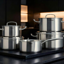 Bộ nồi Steiger Element đúc liền nguyên khối 5 đáy sét 5 món