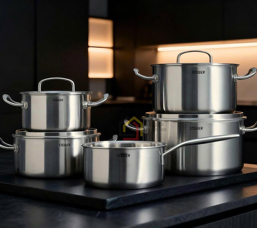 bo-noi-steiger-element-duc-lien-nguyen-khoi-5-day-set-5-mon (6) Bộ nồi Steiger Element đúc liền nguyên khối 5 đáy sét 5 món