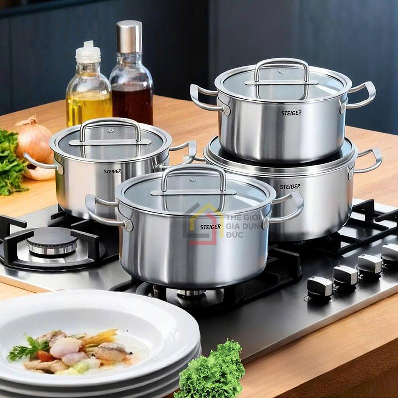 bo-noi-steiger-element-duc-lien-nguyen-khoi-5-day-set-5-mon (7) Bộ nồi Steiger Element đúc liền nguyên khối 5 đáy sét 5 món