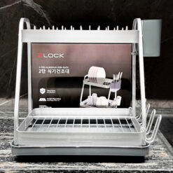 Kệ bát đĩa 2 tầng 2Lock 2-Tier Aluminum Dish Rack