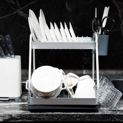 Kệ bát đĩa 2 tầng 2Lock 2-Tier Aluminum Dish Rack