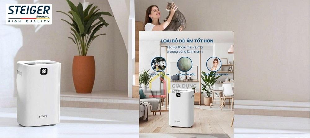 Máy hút ẩm Steiger STG-860DW 60L/ngày