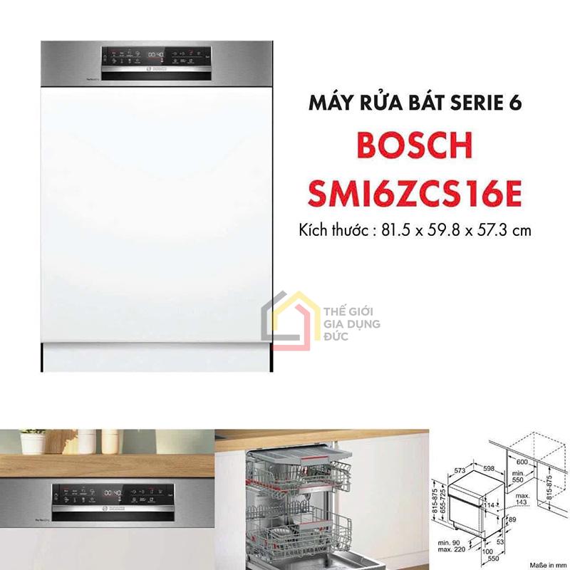 may-rua-bat-ban-am-bosch-smi6zcs16e (10) Bảng điều khiển cảm ứng và màn hình LED hiện đại, dễ sử dụng.