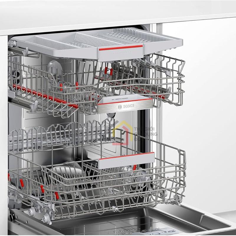 may-rua-bat-ban-am-bosch-smi6zcs16e (3) Bảng điều khiển cảm ứng và màn hình LED hiện đại, dễ sử dụng.
