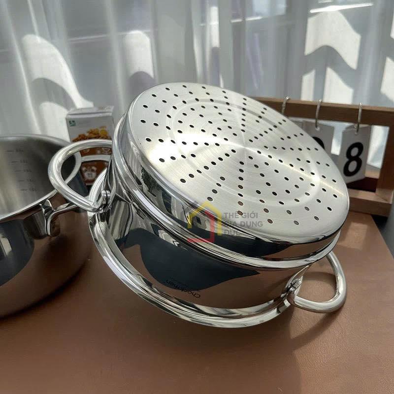 noi-xung-2-tang-chockmen-28cm (4) Nồi xửng 2 tầng Chockmen 28cm