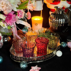 Set 6 cốc thuỷ tinh hoạ tiết kim cương IRRIS 01T 260ML