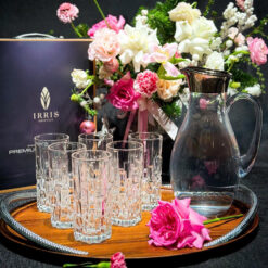 Set 6 cốc thủy tinh pha lê cao trắng 04CW 320ml