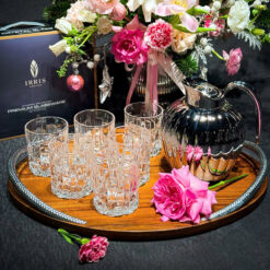 Set 6 cốc thủy tinh pha lê thấp trắng 04TW 310ml