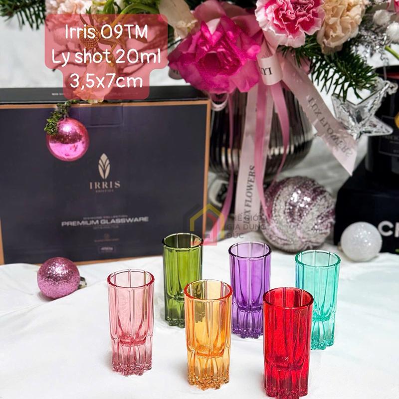 set-6-ly-thuy-tinh-shot-irris-09tm-20ml (1) Set 6 ly thủy tinh shot Irris 09TM 20ml