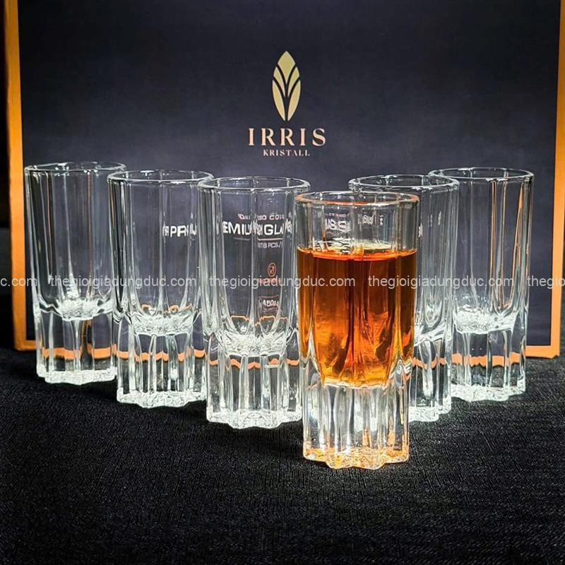 set-6-ly-thuy-tinh-shot-irris-09tm-20ml Set 6 ly thủy tinh shot Irris 09TM 20ml