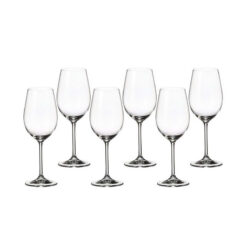 Set 6 ly vang trắng Bohemia Colibri 350ml