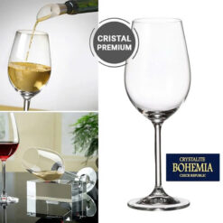 Set 6 ly vang trắng Bohemia Colibri 350ml