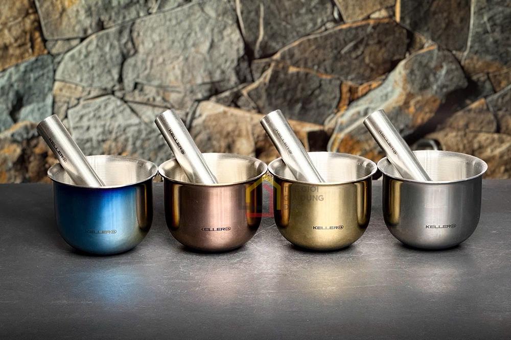 Set chày cối Inox KELLER