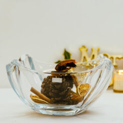 Âu pha lê đựng hoa quả Bohemia đường kính 25cm