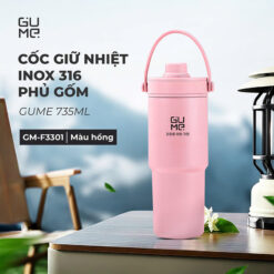 Bình giữ nhiệt inox 316 phủ gốm GUME 735ml