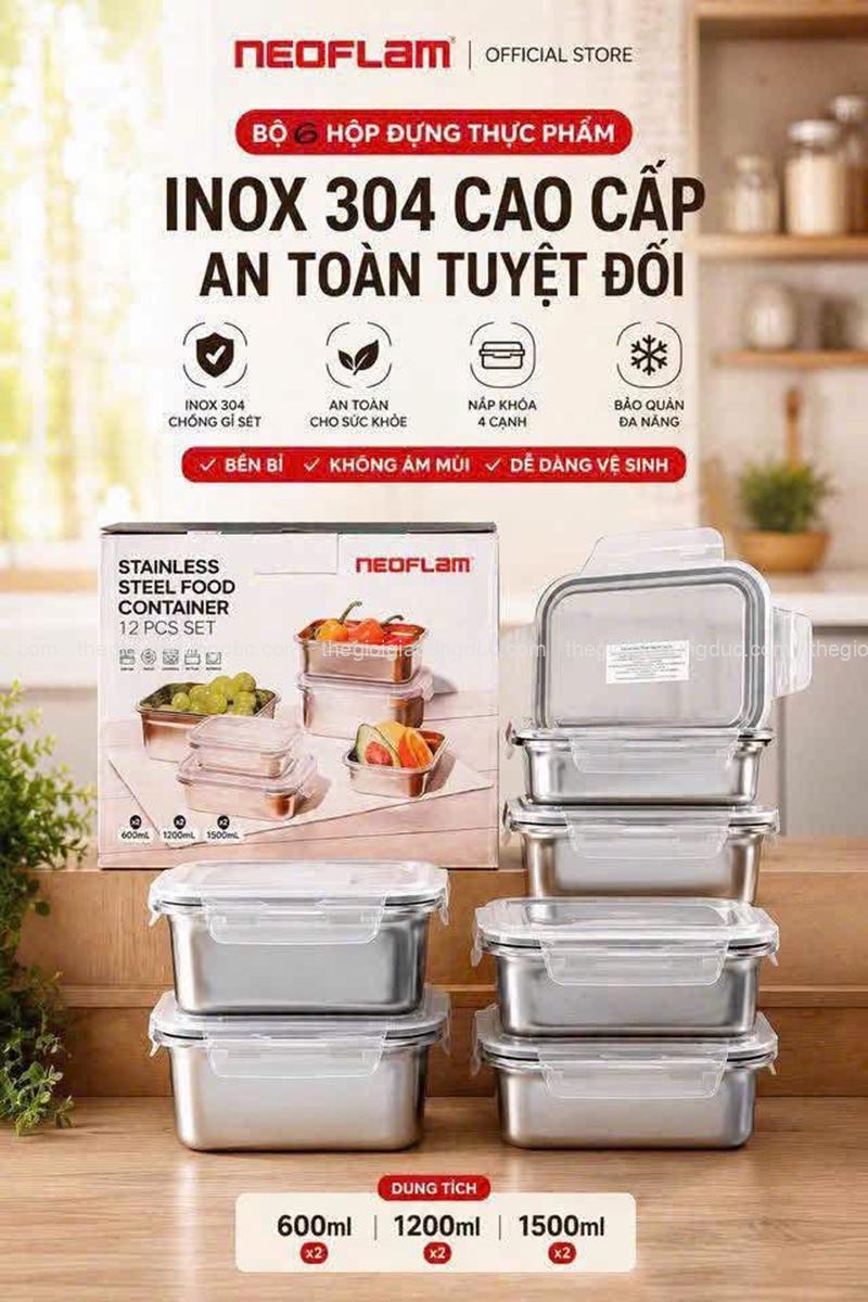 bo-6-hop-inox-dung-thuc-pham-han-quoc-neoflam (3) Bộ 6 hộp inox đựng thực phẩm Hàn Quốc Neoflam