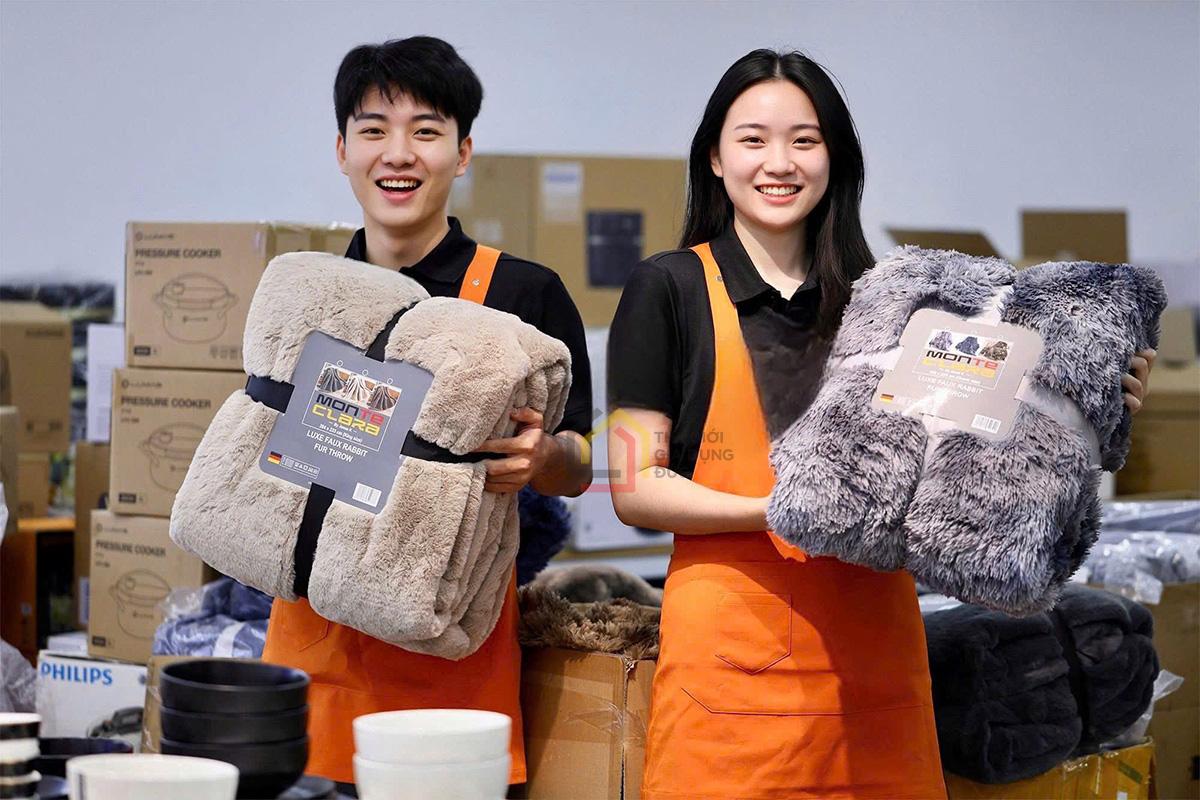 Chăn lông thỏ Monte Clara King size 2m34 x 2m84