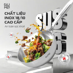 Chảo sâu lòng có vung Gume GM-W1524 size 24cm