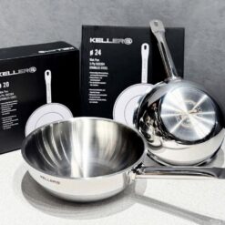 Chảo sâu lòng thép 5 lớp đúc liền Keller