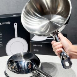 Chảo sâu lòng thép 5 lớp đúc liền Keller