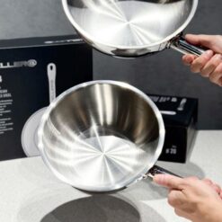 Chảo sâu lòng thép 5 lớp đúc liền Keller