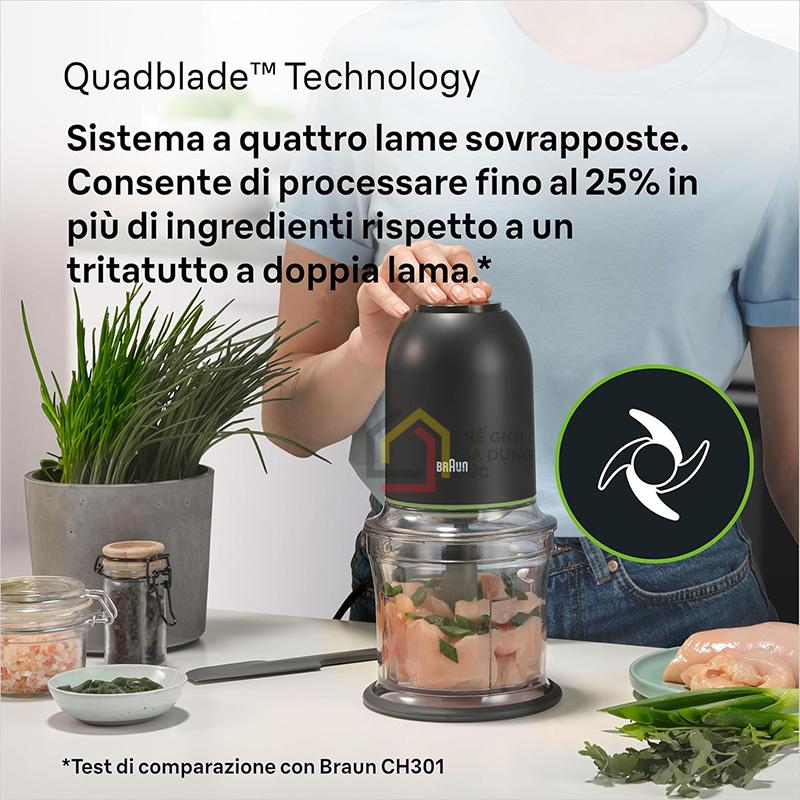 may-xay-thit-da-nang-braun-05l-ch3011bk (2) Máy xay thịt đa năng Braun 0.5L CH3011BK nhỏ gọn, mạnh mẽ, tiện lợi cho mọi căn bếp