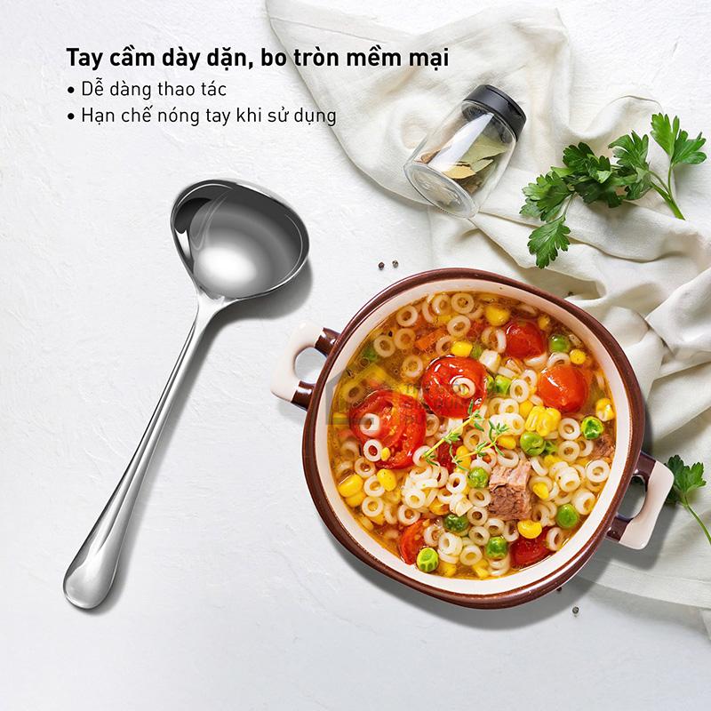 muoi-canh-inox-nguyen-khoi-gkoch-dai-225cm (1) Muôi canh Inox nguyên khối GKÖCH dài 22,5cm