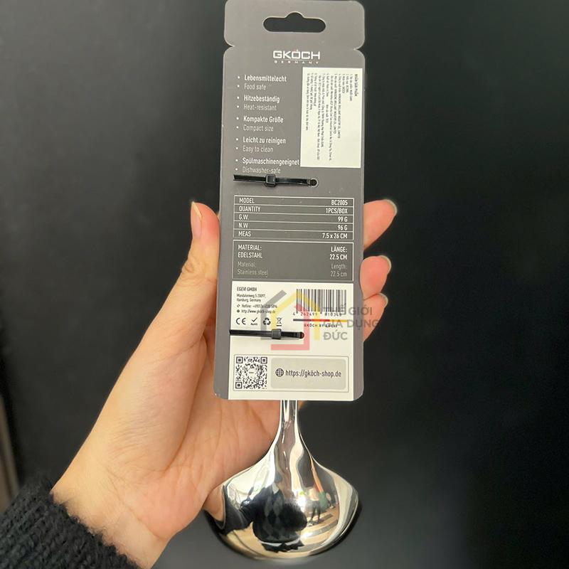 muoi-canh-inox-nguyen-khoi-gkoch-dai-225cm (2) Muôi canh Inox nguyên khối GKÖCH dài 22,5cm