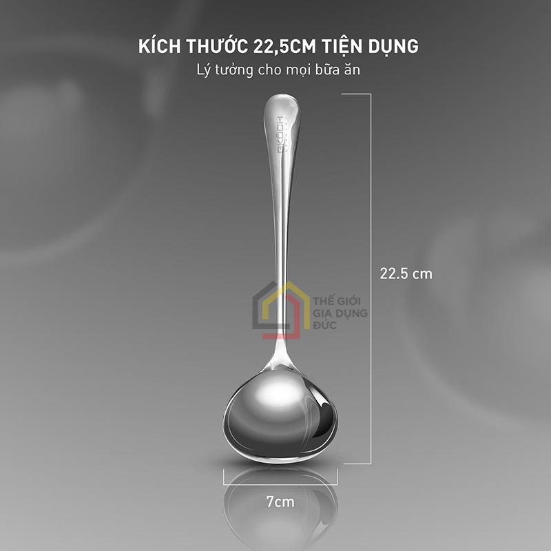 muoi-canh-inox-nguyen-khoi-gkoch-dai-225cm (4) Muôi canh Inox nguyên khối GKÖCH dài 22,5cm