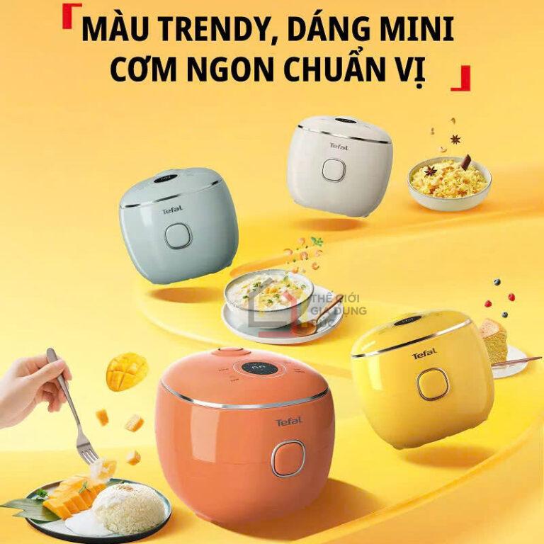Nồi cơm điện tử Tefal Mini POP 0,7L - nhỏ gọn, đẹp, đa năng