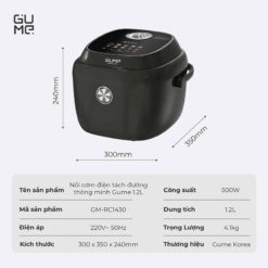 Nồi cơm tách đường GUME GM-RC1430 1,2L