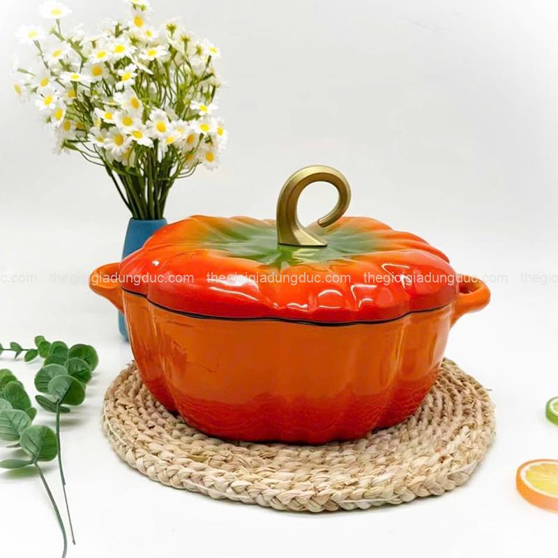 noi-gang-hinh-bi-ngo-25cm (1) Nồi gang hình bí ngô 25cm