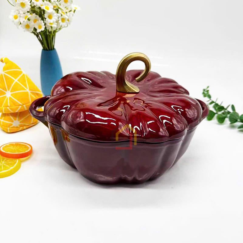 noi-gang-hinh-bi-ngo-25cm (1) Nồi gang hình bí ngô 25cm