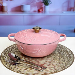 Nồi gang kèm xửng hấp Happiness 23cm