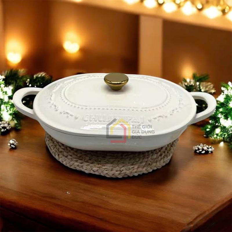 noi-gang-oval-chusipai (1) Nồi gang oval Chusipai 32 x 24 x 17cm