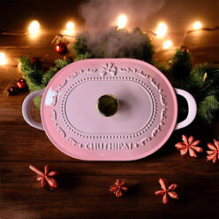 Nồi gang oval Chusipai 32 x 24 x 17cm