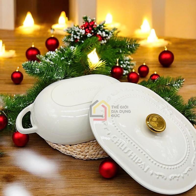 noi-gang-oval-chusipai (13) Nồi gang oval Chusipai 32 x 24 x 17cm