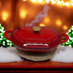 Nồi gang oval Chusipai 32 x 24 x 17cm