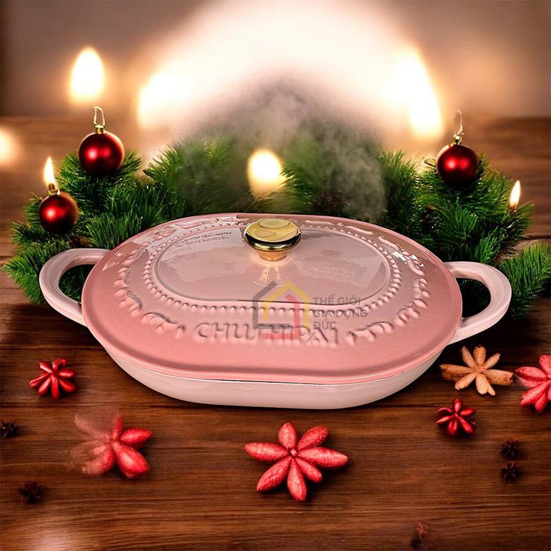 noi-gang-oval-chusipai (3) Nồi gang oval Chusipai 32 x 24 x 17cm