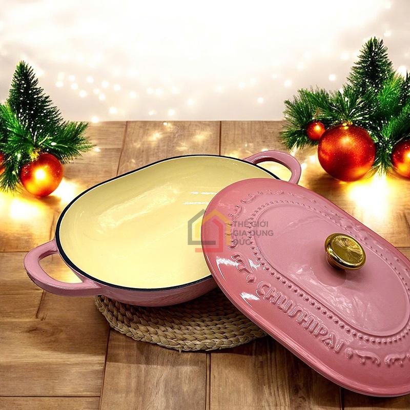 noi-gang-oval-chusipai (5) Nồi gang oval Chusipai 32 x 24 x 17cm