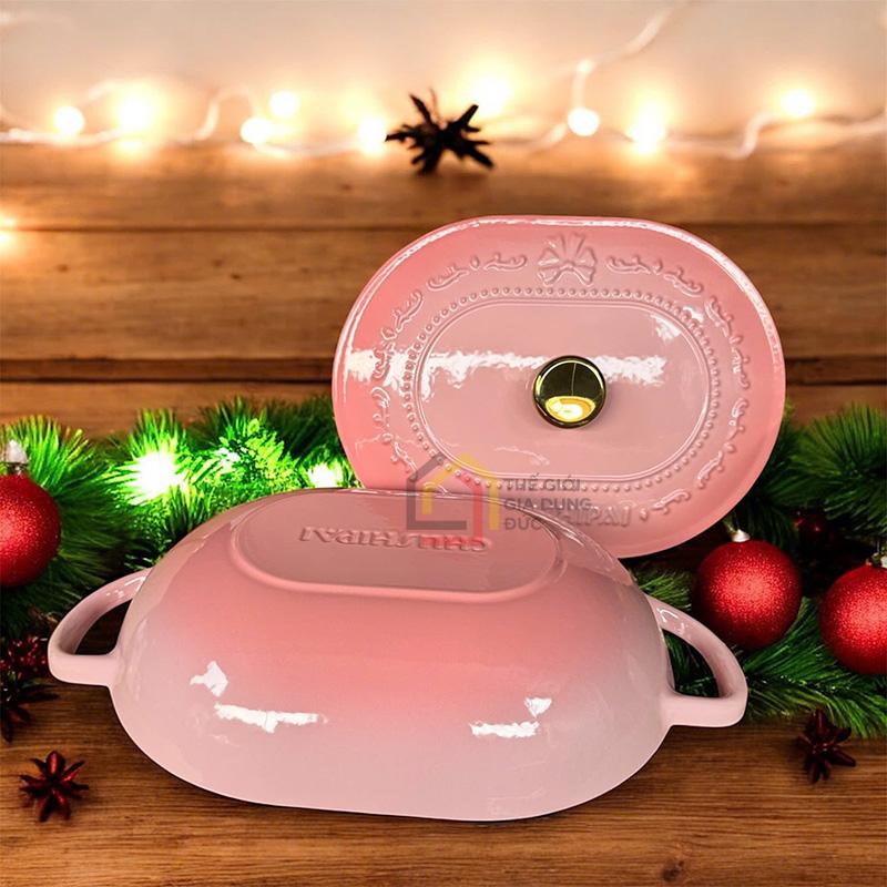 noi-gang-oval-chusipai (6) Nồi gang oval Chusipai 32 x 24 x 17cm