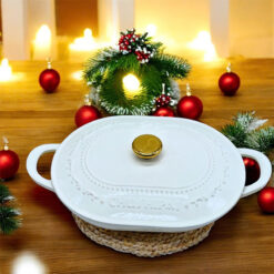 Nồi gang oval Chusipai 32 x 24 x 17cm